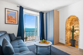Les Sablettes - Cosy studio vue mer, vieux Menton